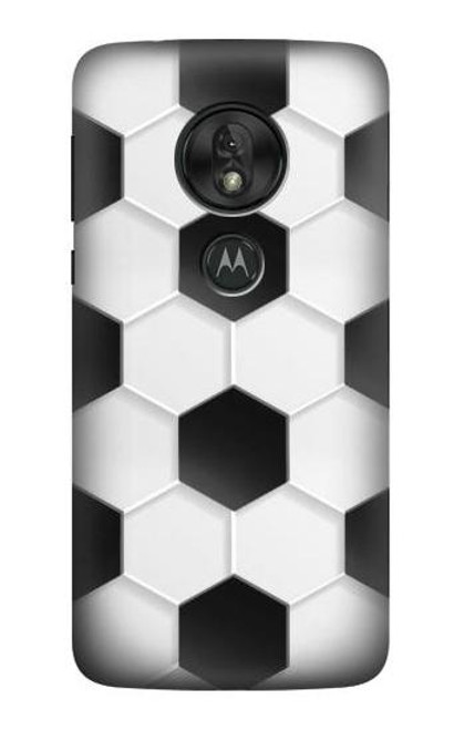 S2061 サッカーのパターン Football Soccer Pattern Motorola Moto G7 Play バックケース、フリップケース・カバー