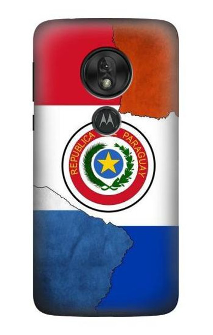 S3017 パラグアイの旗 Paraguay Flag Motorola Moto G7 Play バックケース、フリップケース・カバー