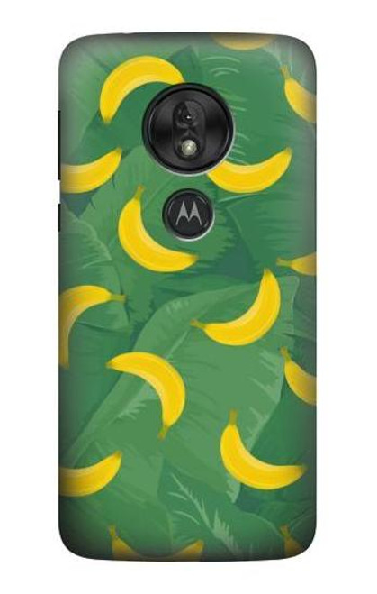 S3286 バナナの果物柄 Banana Fruit Pattern Motorola Moto G7 Play バックケース、フリップケース・カバー