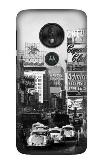 S0182 ヴィンテージ 古いニューヨーク Old New York Vintage Motorola Moto G7 Power バックケース、フリップケース・カバー