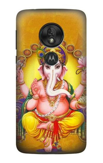 S0896 主ガネシュ・ヒンズー教徒の神 Lord Ganesh Hindu God Motorola Moto G7 Power バックケース、フリップケース・カバー