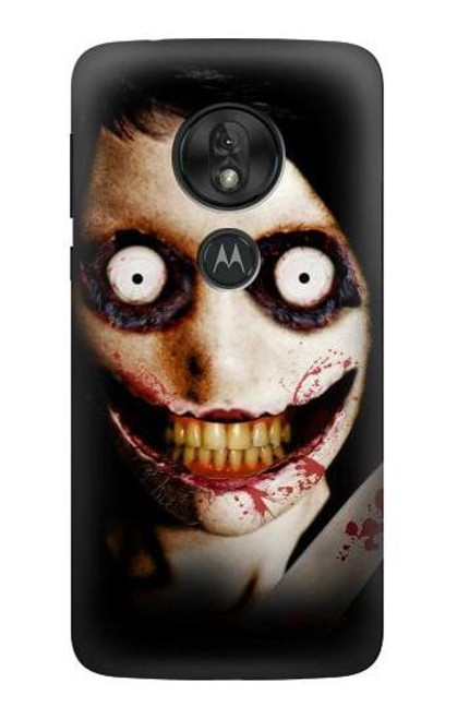 S1344 ジェフキラー Jeff the Killer Motorola Moto G7 Power バックケース、フリップケース・カバー