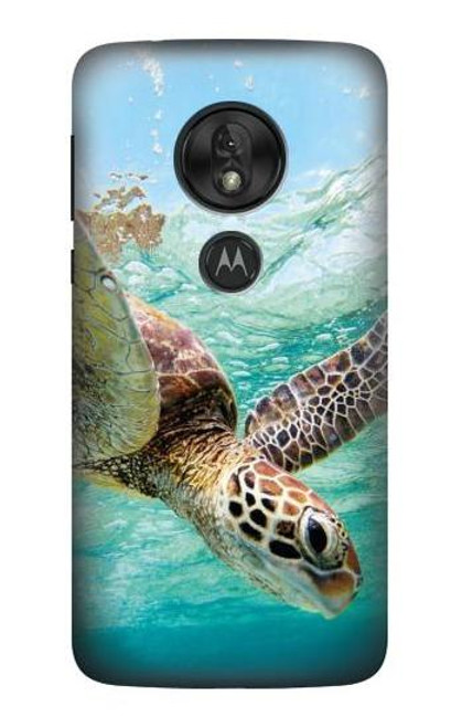 S1377 ウミガメ Ocean Sea Turtle Motorola Moto G7 Power バックケース、フリップケース・カバー