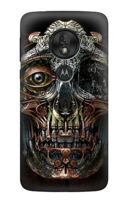 S1685 スチームパンク 頭蓋骨 Steampunk Skull Head Motorola Moto G7 Power バックケース、フリップケース・カバー