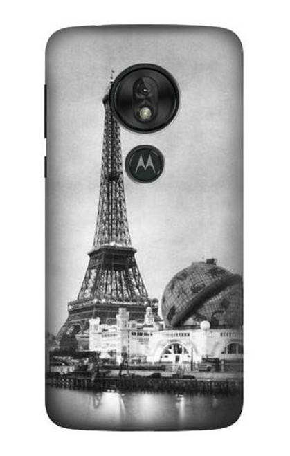 S2350 古いパリエッフェル塔 Old Paris Eiffel Tower Motorola Moto G7 Power バックケース、フリップケース・カバー