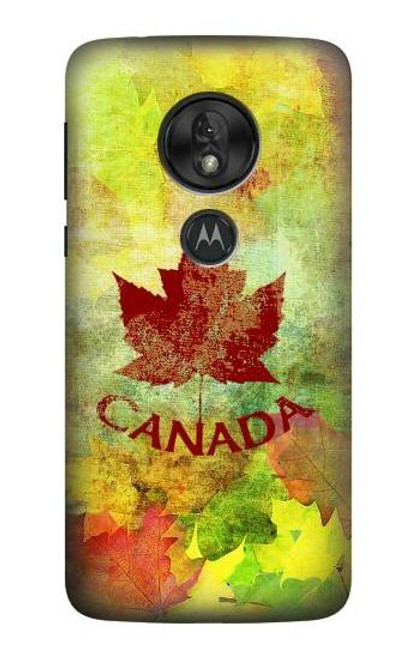 S2523 カナダ秋のメープルリーフ Canada Autumn Maple Leaf Motorola Moto G7 Power バックケース、フリップケース・カバー