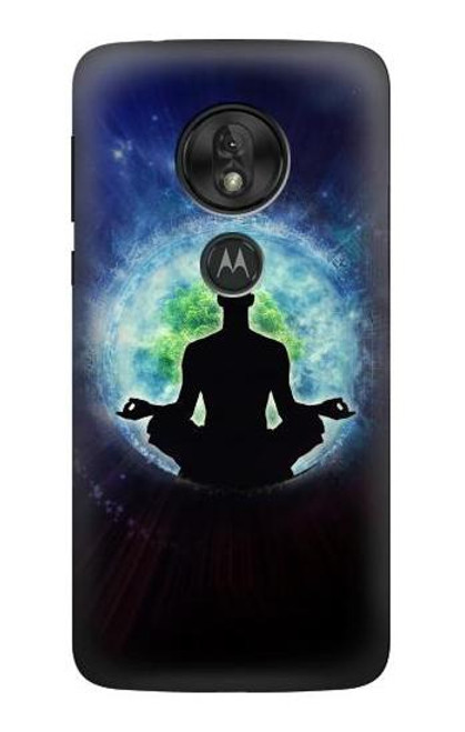 S2527 ヨガ自然宇宙 Yoga Nature Universe Motorola Moto G7 Power バックケース、フリップケース・カバー