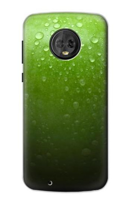 S2475 緑リンゴ Green Apple Texture Seamless Motorola Moto G6 バックケース、フリップケース・カバー