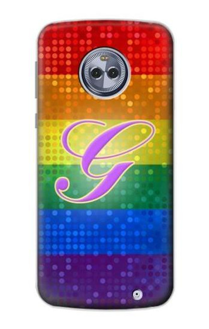 S2899 レインボーLGBTゲイプライド旗 Rainbow LGBT Gay Pride Flag Motorola Moto X4 バックケース、フリップケース・カバー