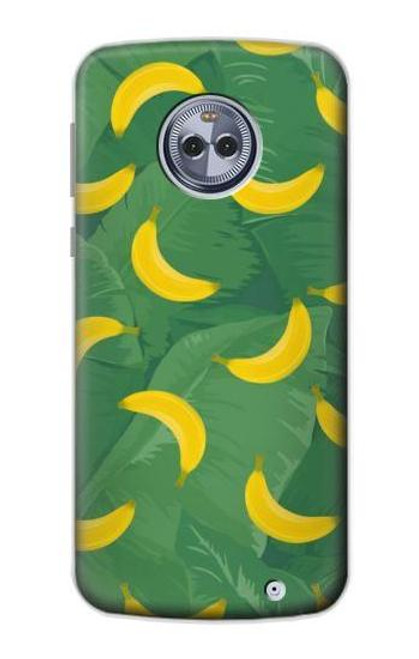 S3286 バナナの果物柄 Banana Fruit Pattern Motorola Moto X4 バックケース、フリップケース・カバー