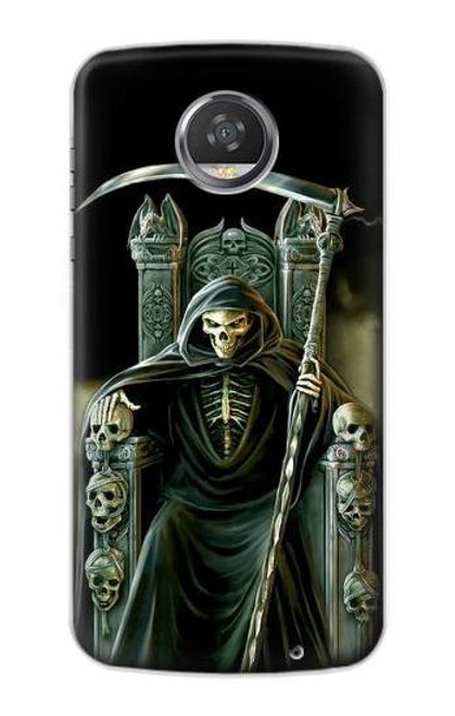 S1024 スケルトンキング Grim Reaper Skeleton King Motorola Moto Z2 Play, Z2 Force バックケース、フリップケース・カバー