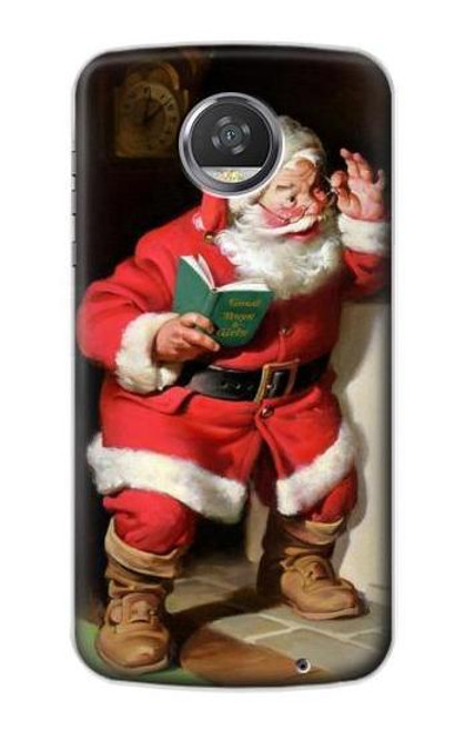 S1417 サンタクロースメリークリスマス Santa Claus Merry Xmas Motorola Moto Z2 Play, Z2 Force バックケース、フリップケース・カバー