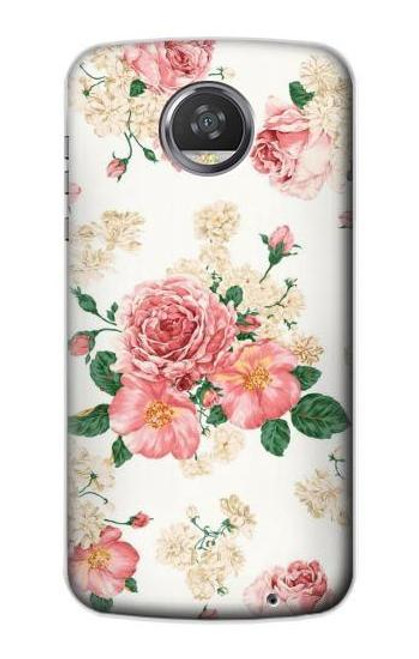 S1859 ローズ柄 Rose Pattern Motorola Moto Z2 Play, Z2 Force バックケース、フリップケース・カバー