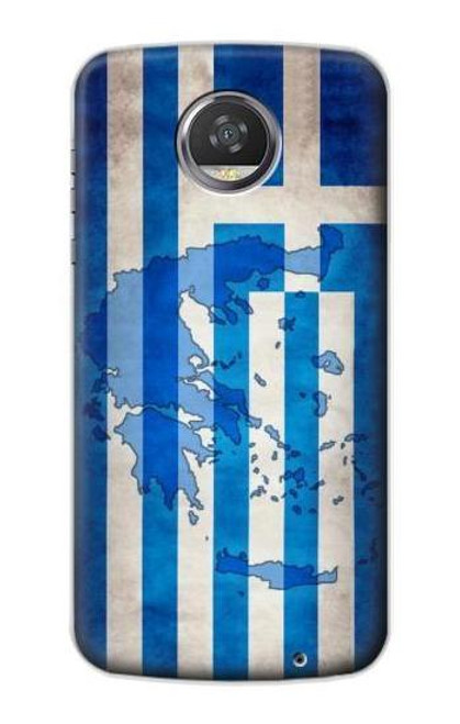 S2970 ギリシャサッカー Greece Map Football Soccer Flag Motorola Moto Z2 Play, Z2 Force バックケース、フリップケース・カバー