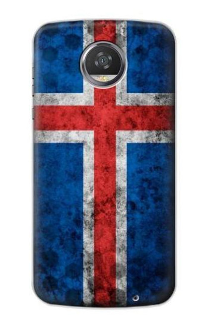 S3000 アイスランドサッカー Iceland Football Soccer Flag Motorola Moto Z2 Play, Z2 Force バックケース、フリップケース・カバー