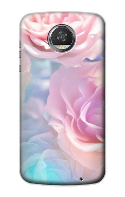 S3050 ヴィンテージパステルの花 Vintage Pastel Flowers Motorola Moto Z2 Play, Z2 Force バックケース、フリップケース・カバー