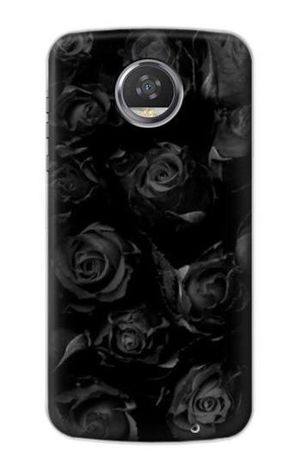 S3153 黒バラ Black Roses Motorola Moto Z2 Play, Z2 Force バックケース、フリップケース・カバー