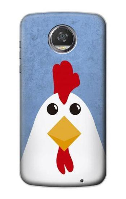 S3254 鶏の漫画 Chicken Cartoon Motorola Moto Z2 Play, Z2 Force バックケース、フリップケース・カバー