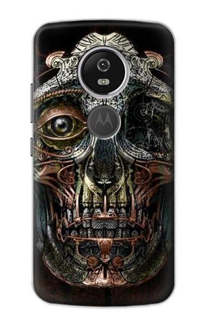 S1685 スチームパンク 頭蓋骨 Steampunk Skull Head Motorola Moto E5 Plus バックケース、フリップケース・カバー