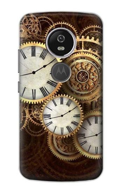 S3172 金時計 Gold Clock Live Motorola Moto E5 Plus バックケース、フリップケース・カバー