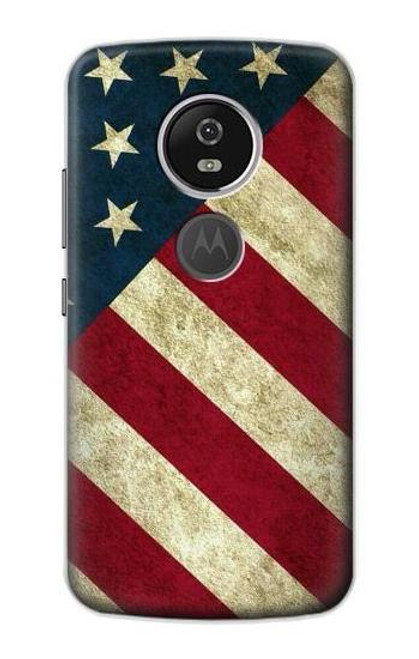 S3295 米国の国旗 US National Flag Motorola Moto E5 Plus バックケース、フリップケース・カバー