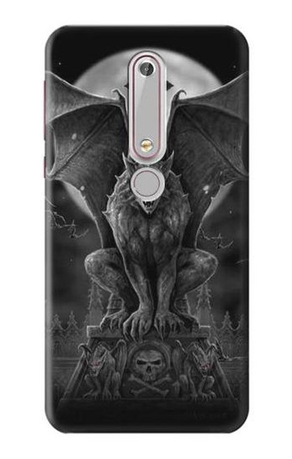 S0850 ガーゴイル悪魔 Gargoyle Devil Demon Nokia 6.1, Nokia 6 2018 バックケース、フリップケース・カバー
