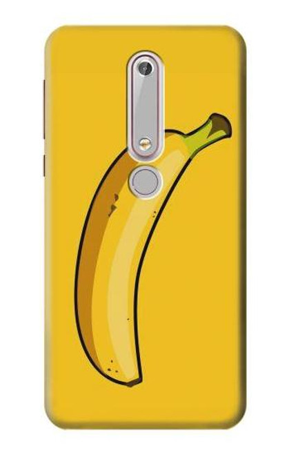 S2294 バナナ Banana Nokia 6.1, Nokia 6 2018 バックケース、フリップケース・カバー