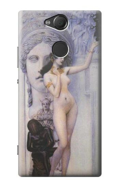 S3353 グスタフ・クリムト彫刻の寓意 Gustav Klimt Allegory of Sculpture Sony Xperia XA2 バックケース、フリップケース・カバー