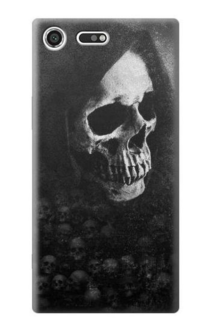 S3333 デス・スカル・死神 Death Skull Grim Reaper Sony Xperia XZ Premium バックケース、フリップケース・カバー