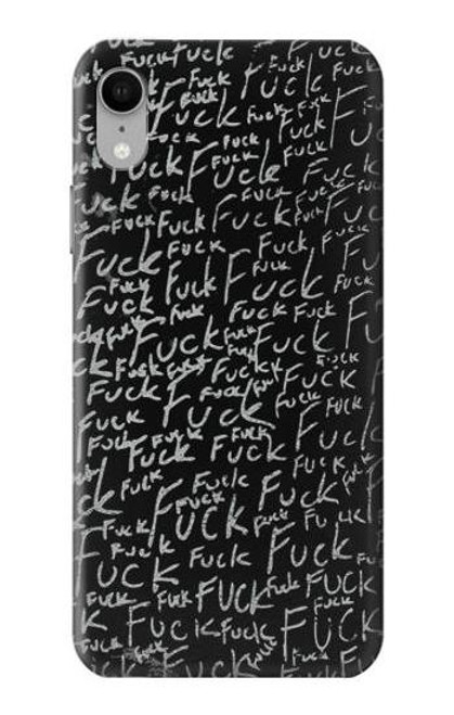 S3478 面白い言葉黒板 Funny Words Blackboard iPhone XR バックケース、フリップケース・カバー