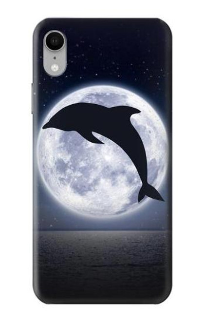 S3510 ドルフィン Dolphin Moon Night iPhone XR バックケース、フリップケース・カバー