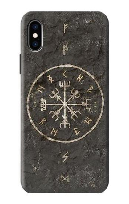 S3413 北欧の古代バイキングシンボル Norse Ancient Viking Symbol iPhone X, iPhone XS バックケース、フリップケース・カバー