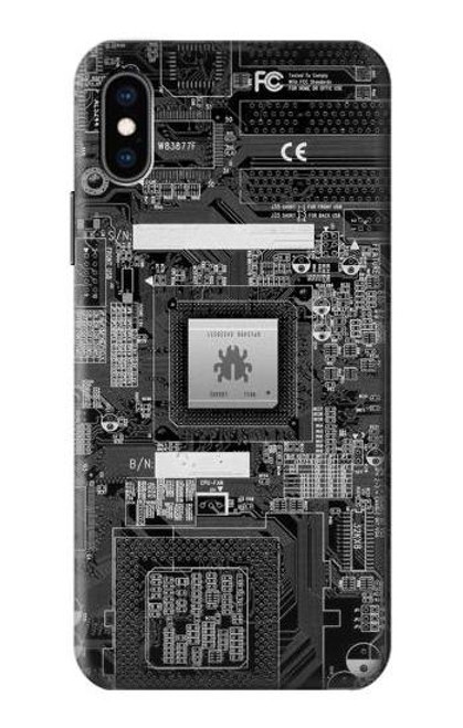 S3434 バグ回路基板のグラフィック Bug Circuit Board Graphic iPhone X, iPhone XS バックケース、フリップケース・カバー