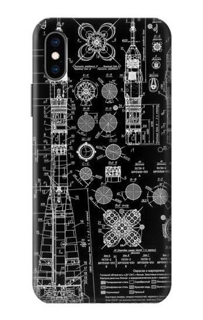 S3436 アポロブループリント Apollo Blue Print iPhone X, iPhone XS バックケース、フリップケース・カバー