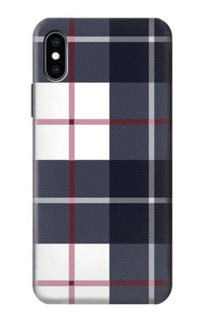 S3452 チェック柄 Plaid Fabric Pattern iPhone X, iPhone XS バックケース、フリップケース・カバー