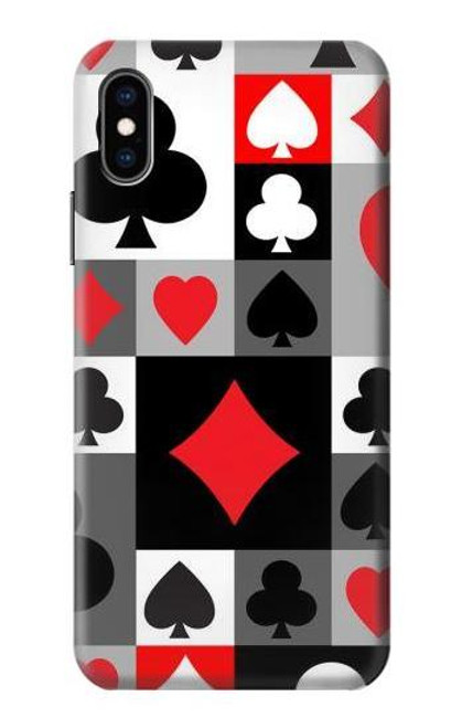 S3463 ポーカーカード Poker Card Suit iPhone X, iPhone XS バックケース、フリップケース・カバー