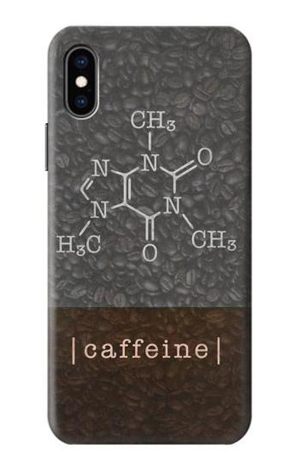 S3475 カフェイン分子 Caffeine Molecular iPhone X, iPhone XS バックケース、フリップケース・カバー