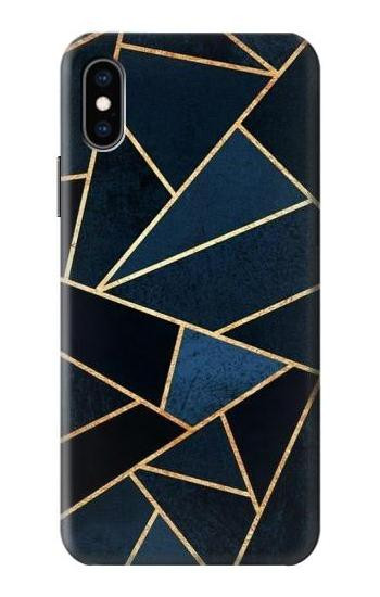 S3479 ネイビーブルーグラフィックアート Navy Blue Graphic Art iPhone X, iPhone XS バックケース、フリップケース・カバー
