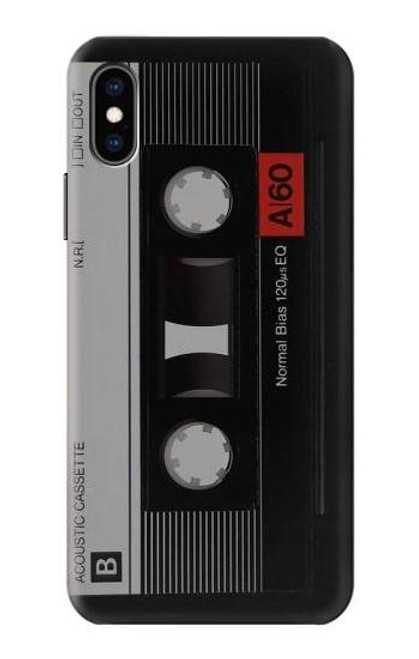 S3516 ビンテージカセットテープ Vintage Cassette Tape iPhone X, iPhone XS バックケース、フリップケース・カバー