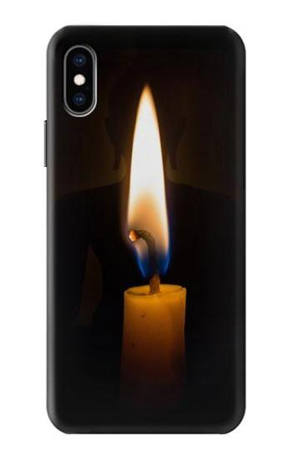 S3530 仏 Buddha Candle Burning iPhone X, iPhone XS バックケース、フリップケース・カバー