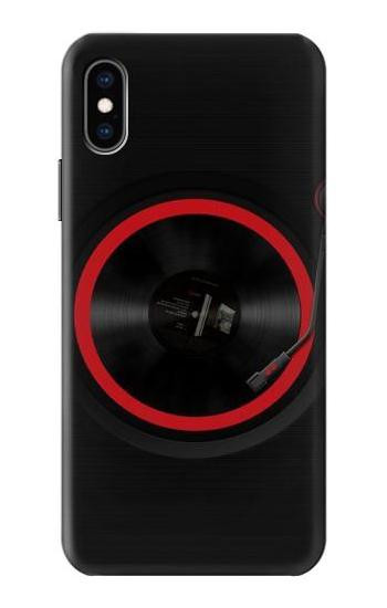 S3531 スピニングレコードプレーヤー Spinning Record Player iPhone X, iPhone XS バックケース、フリップケース・カバー