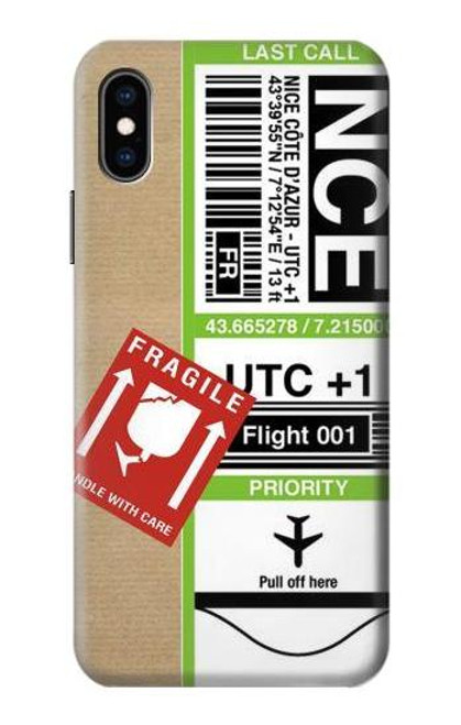S3543 荷物タグアート Luggage Tag Art iPhone X, iPhone XS バックケース、フリップケース・カバー