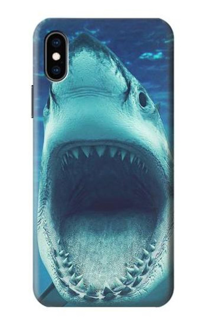 S3548 イタチザメ Tiger Shark iPhone X, iPhone XS バックケース、フリップケース・カバー