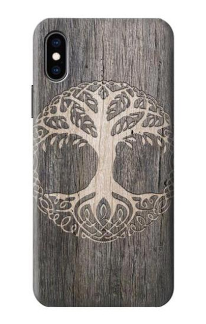 S3591 バイキングツリーオブライフシンボル Viking Tree of Life Symbol iPhone X, iPhone XS バックケース、フリップケース・カバー