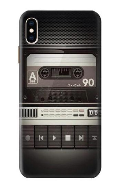 S3501 ビンテージカセットプレーヤー Vintage Cassette Player iPhone XS Max バックケース、フリップケース・カバー