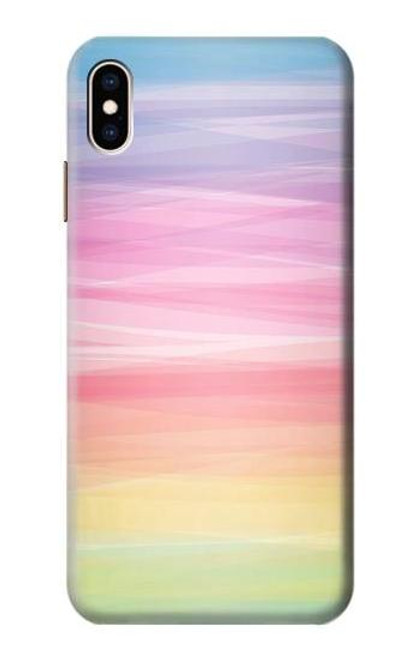 S3507 カラフルな虹 パステル Colorful Rainbow Pastel iPhone XS Max バックケース、フリップケース・カバー