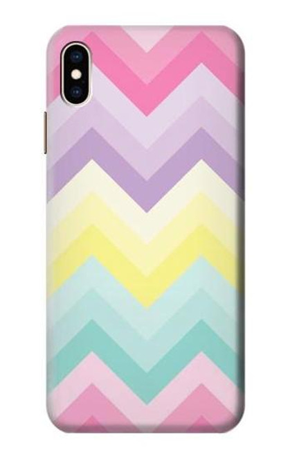 S3514 虹色ジグザグ Rainbow Zigzag iPhone XS Max バックケース、フリップケース・カバー