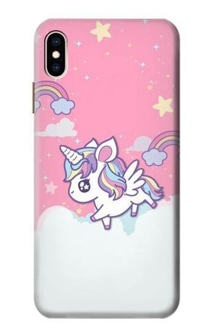 S3518 ユニコーン漫画 Unicorn Cartoon iPhone XS Max バックケース、フリップケース・カバー