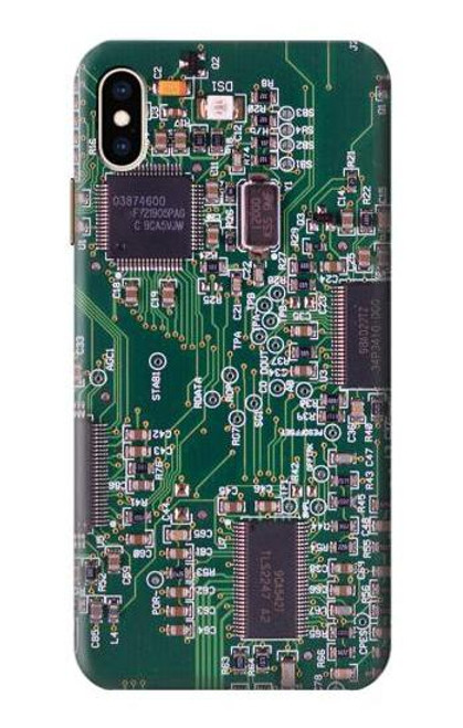 S3519 電子回路基板のグラフィック Electronics Circuit Board Graphic iPhone XS Max バックケース、フリップケース・カバー