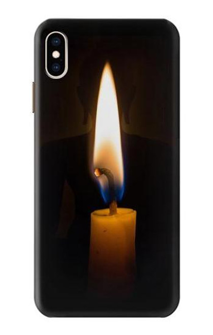 S3530 仏 Buddha Candle Burning iPhone XS Max バックケース、フリップケース・カバー
